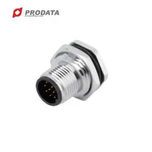PRODATA M12 8-Pin PCB Dip-Solder IP67 Waterproof Male a Code Wiring Harness Cable Device Connector for Automobile Application