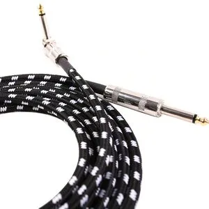 3M 6M 10M Braided Fiber Electric Guitar Cable (Guitar & Bass Use Many Colors)