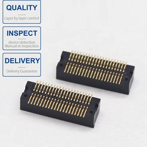 0.5mm Pitch Dual Slot BTB Connector, Mating Height 3.0/4.0/5.0/6.0mm, 22P-100P Board To Board Connector