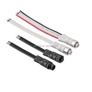 Wholesale IP67 Waterproof M12 Electric Wire Connectors 2-4-5 Pin Female/Male Electrical Cable Connectors 5A Rated Copper Nylon