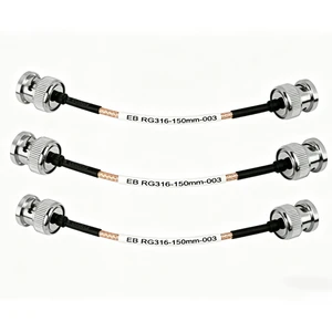 Factory 50 Ohm BNC Male to BNC Male Plug for RG316 Cable Antenna Analyzer Security CCTV Camera CB Radio Low Loss Cable