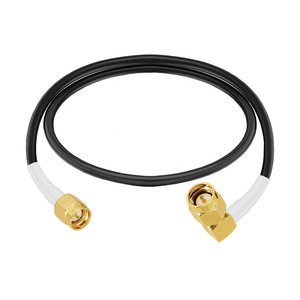 Custom RF Coaxial Communication Cables RG141 SS402 SMA Type Male To SMA Male Cable Assembly