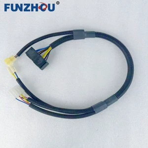 YAZHOUJIXIE High-Temperature Resistant Black Plastic Power Window Wiring Harness for 3305K Mining Equipment 20029649