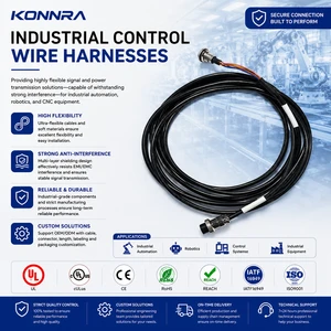 Custom Industrial Control Cable Harness Connector Assembly Copper Core PBT/PVC for Robotics Automobile Motorcycle Automation