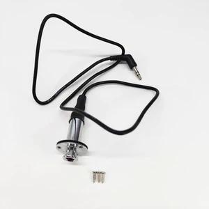 Strap Type Acoustic Guitar Pickup Connection Cable with Tail Pin Socket for Guitar Case Instrument Accessories