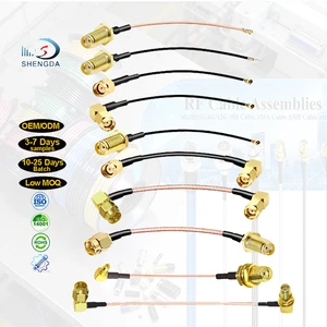 OEM RG316 RF1.13 RG178 Pigtail Jumper Cable RF Coax Cable SMA Coaxial Cable Assembly Customized