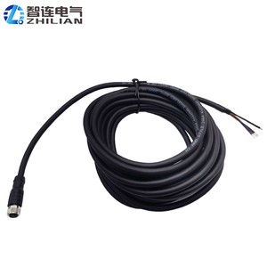 M8 Waterproof Cable Connector Custom 3-8 Pin Male/Female IP67 ZLconnector Nickel Plated Brass Shell Gold Plated Contacts