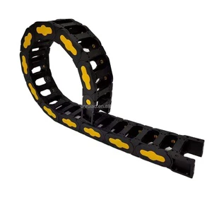 Function protection Cable Wire Hose Cover Black Nylon Flexible Cable Tray Towline Chain Cable Carrier Energy Drag Chain