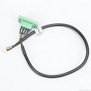 Custom 4-Conductor Wiring Harness Green Terminal Block White Connector for Industrial Control Motorcycle Automation CE ROHS