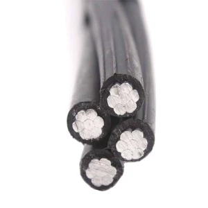 Cable NFA2X NFA2X-T 2x16 2x25 2x35 4x16 4x25 4x35 Pre Assembled Aerial Twisted Aluminum XLPE Insulated Overhead Cables 0.6/1kV