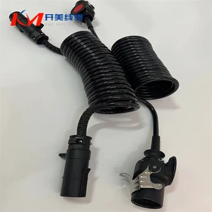 Spiral Cable 450/750V 7-core EBS Cable Assembly for Trailer Headlight Copper Conductor ABS Extended Spring Cable Kai Mei Cable