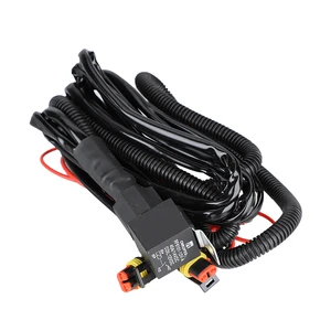 12V 40A Automotive Relay Wiring Harness Kit With Waterproof Connector Length Car Fog Light Driving Light Wire Harness Assembly