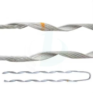 Low Friction Type Preformed Dead End Guy Grip Helical Splice Rod Adjustable Preformed Armor Rod for Cables Adss Accessories