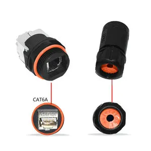 Best Quality Wholesale Price IP68 Waterproof RJ45 CAT6 Connector | LAN Ethernet Webcam CCTV POE Data Transfer | No Tool Need