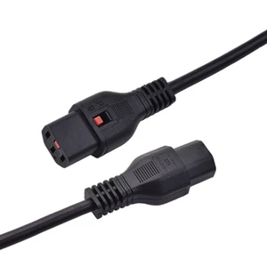 Factory High Quality VDE Certified Custom Power Cord With Safety Latch C19 Plug Tail Wire For Appliance Use