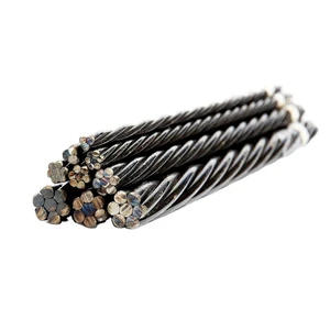 Factory Direct High Strength Prestressed Steel Strand 7-wire Plain High Carbon Steel Cable For Warehouse And Workshop In Stock