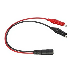 Custom Model Dual Alligator Clip DC 55*21mm PVC Insulated Tinned Copper Power Cord Harness Battery Charging Connection Cable
