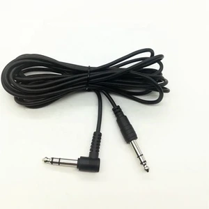 Right Angle 6.35mm Guitar Plug Stereo Jack to 1/4'' 6.35mm TRS Guitar Cable