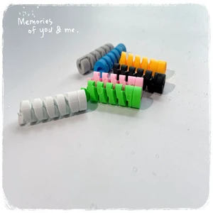 TPE Rubber Data Cable Spiral Protector USB Charging Cable Organizer Cover for Phone Charging Cable