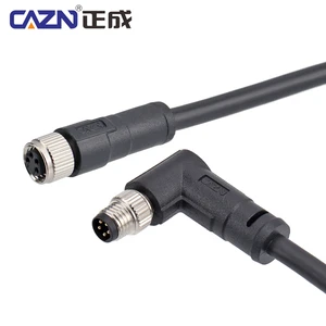 M8 1 /2/5 Meter PVC/ PUR Plug Cable Leads 3 4 5 6 8 Pins Straight Angled Robotic Sensor Wiring Connectors Motorcycles