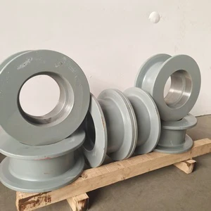 Heavy Duty Large Diameter Wire Rope V-Belt Pulley Wheel Wire Rope Lifting Pulley For Rotary Drilling Rig Kelly Bar
