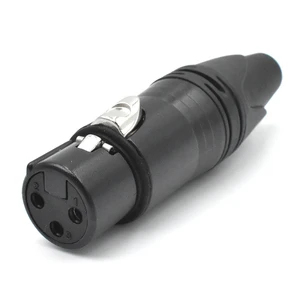 High Quality Professional PRATT Female 3 Pin Mini XLR Connector for Cable Connections