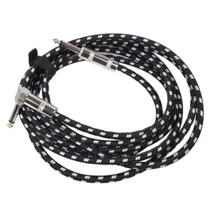 Customized 6.35/6.5mm Male Male Guitar Cable Audio 6.5 Microphone Instrument Connection Stringed Instruments Parts Accessories