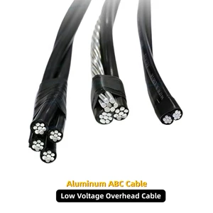 ABC Twisted Electrical Overhead Cable 3x95mm2+2x16mm2 Al Conductor XLPE/PVC Insulation Railway Mining IP68 Industrial
