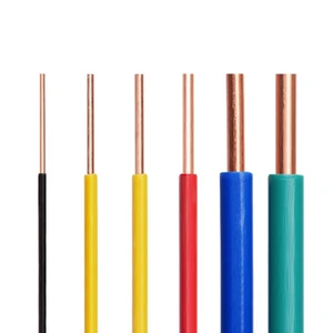 Single Core Copper Polyvinyl Chloride Residential Wire and Cable, Building Wire and Cable