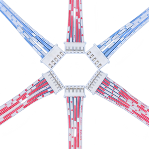 Red White Copper Core Gold Plating 12V Flat Cables Automotive Wiring Harnesses Sweeping Robot Wires PCB Connecting IATF 16949