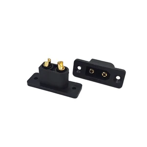 Amass Battery Xt90 Connector with Panel Mount Male Female Black Adapter