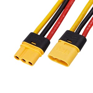 MR30 Male/Female Connector Cable 18 AWG High Temperature Resistant Wire Harness for RC Models Bionic Robotic Arm Wiring