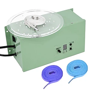 Automatic Electric Lace Ribbon Storoidal Winding Machine Flat Wire Flexible Tape Speed Wrapping Harness Cable Bundle
