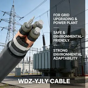 Aluminum Cable WDZC-YJLY Low Smoke Zero Halogen Aluminum Core XLPE Insulated LSZH Jacket Power Cable for Power Grid Substation