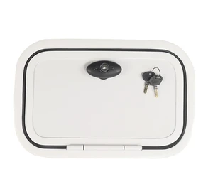 Factory Outlet Caravan Accessories Trailer Parts White Lockable RV Caravan Hatch Camper Hatch