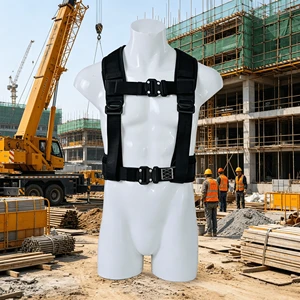 OEM ODM Polyester High Altitude Half Body Safety Harness For Construction Electric Maintenance Work