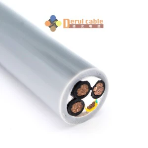 4-Core PUR Sheath Flexible Drag Chain Cable