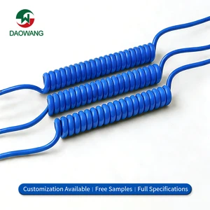 Factory Custom Manufacturing Spiral Flexible Cable for Data Transmission Building Oil Resistant Anti-Corrosion Industrial PVC