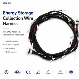 New Energy BMS Copper Core Wire Harness Waterproof Flame Retardant Signal Cable for Electronic Home Appliance ESS Battery