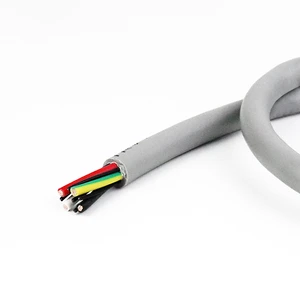 Custom Flexible Robot Cable PUR Wear Resistant Drag Chain Cable for CNC Machine Motor