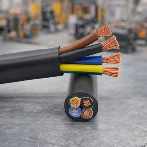 Factory Price RVV Cable Wire 300V/500V PVC Insulated Sheathed Soft Cable H05VV-F Oxygen-free Copper Industrial Construction