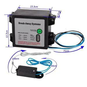 Trailer Brake Cable LED Indicator Trailer Breakaway Cable RV Trailer Emergency Brake Accessories