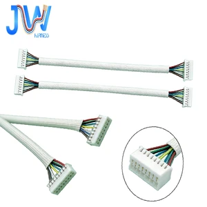 JST PHD 2.0mm 10-Pin Double-End Shielded Tinned Copper 300V Wiring Harness 1007 28AWG White Braided Home Appliance Electronic