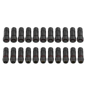 AOHUA Electrical Wire M16 Assembly Male Female Waterproof Plug Ip67 Cable Connector 2 3 4 5 6 8 Pin
