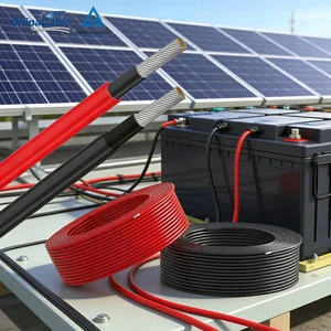 EN50618 PV Solar Cable 6mm 1C 10mm 2Core 10AWG Fotovoltaico Paneles Solares