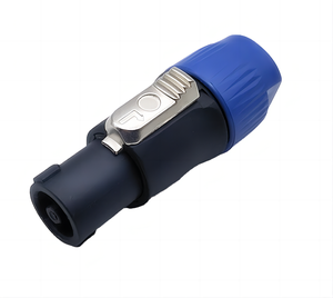 NL4FC Blue 4-Pin Powercon Male Plug Cable Connector Audio Loudspeaker Amplifier Cable NL4FC Speaker Connector Circular Audio