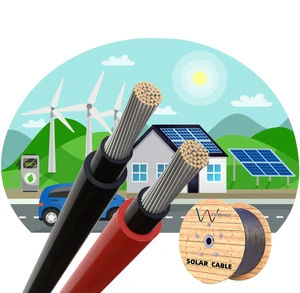 Customizable PV Solar Cable 62930 IEC 131 SOLAR CABLE 6mm² Electrical Power Cable