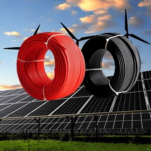 PV Cable Solar Cable 4 Mm 6 Mm PV1-F Series 1000V DC 5 Core Copper XLPE Material Composition IP67 Rated 60A