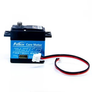 7.V Standard Size DIY Robot Servo Motor RC Project 25Kg TTL Serial Bus Control Feedback 300 Degree Metal Gear Includes USB Cable