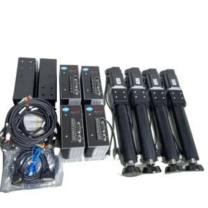 High Speed Axis Linear Actuator Max.250mm/s 2500N Servo Motor 150mm Stroke 4DOF Kit 4 Servo Motor Actuator for Racing Games